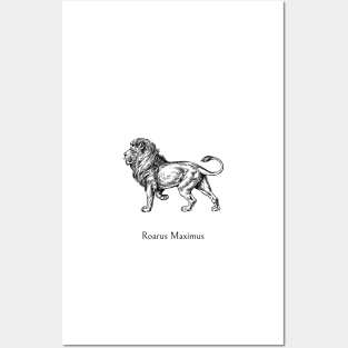 Roarus Maximus Lion Print Posters and Art